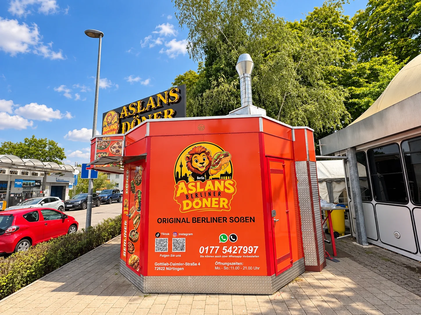 Seitenansicht von Aslans Berliner Döner in Nürtingen