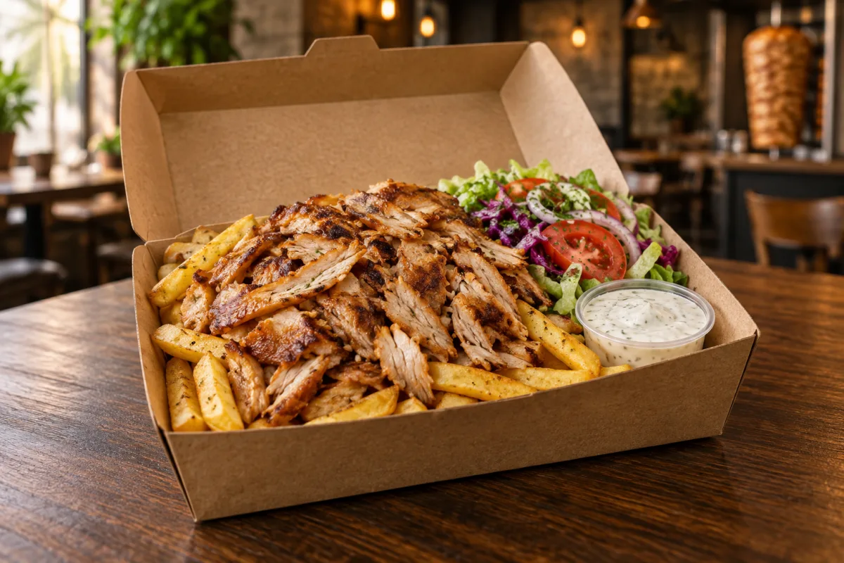 Drehspieß-Box – Hähnchen bei Aslans Berliner Döner in Nürtingen