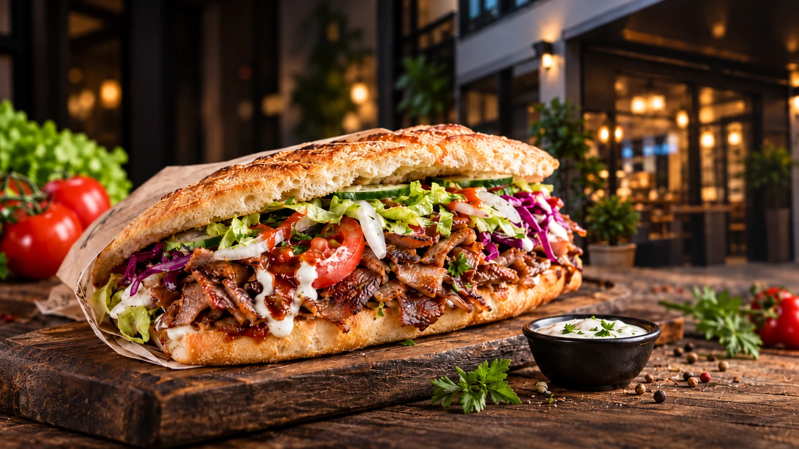 Frischer Döner bei Aslans Berliner Döner in Nürtingen