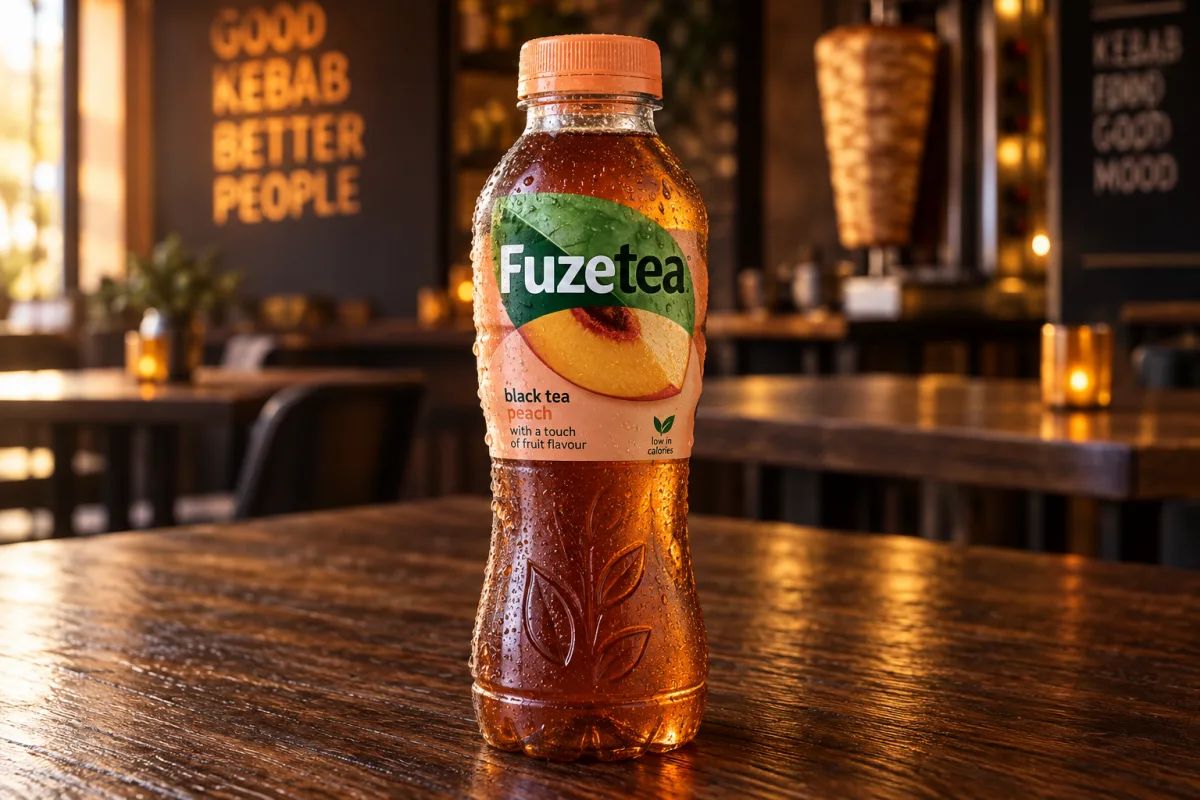 Fuze Tea bei Aslans Berliner Döner in Nürtingen