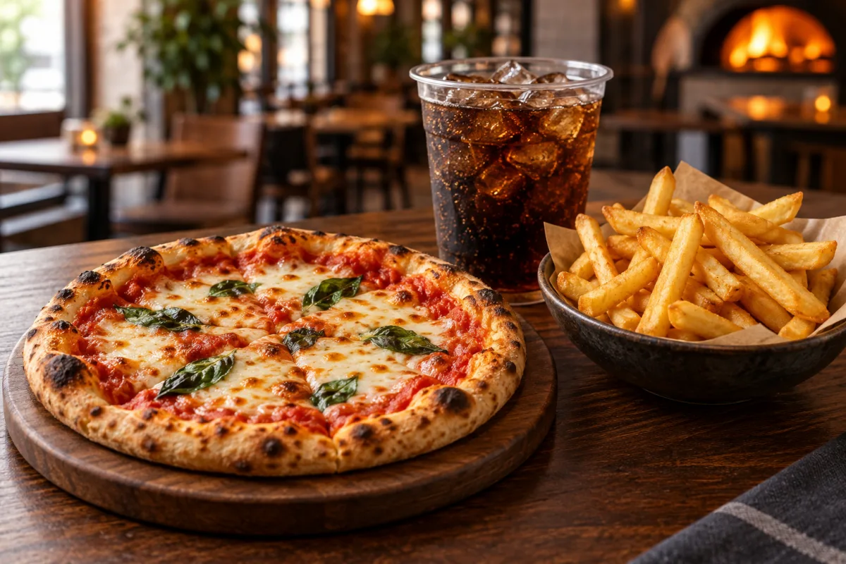 Menü 3 – Pizza nach Wahl + Pommes + Softdrink bei Aslans Berliner Döner in Nürtingen