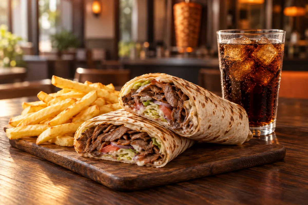 Menü 2 – Dürüm + Pommes + Softdrink bei Aslans Berliner Döner in Nürtingen
