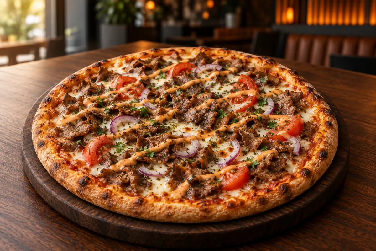 Pizza Drehspieß bei Aslans Berliner Döner in Nürtingen