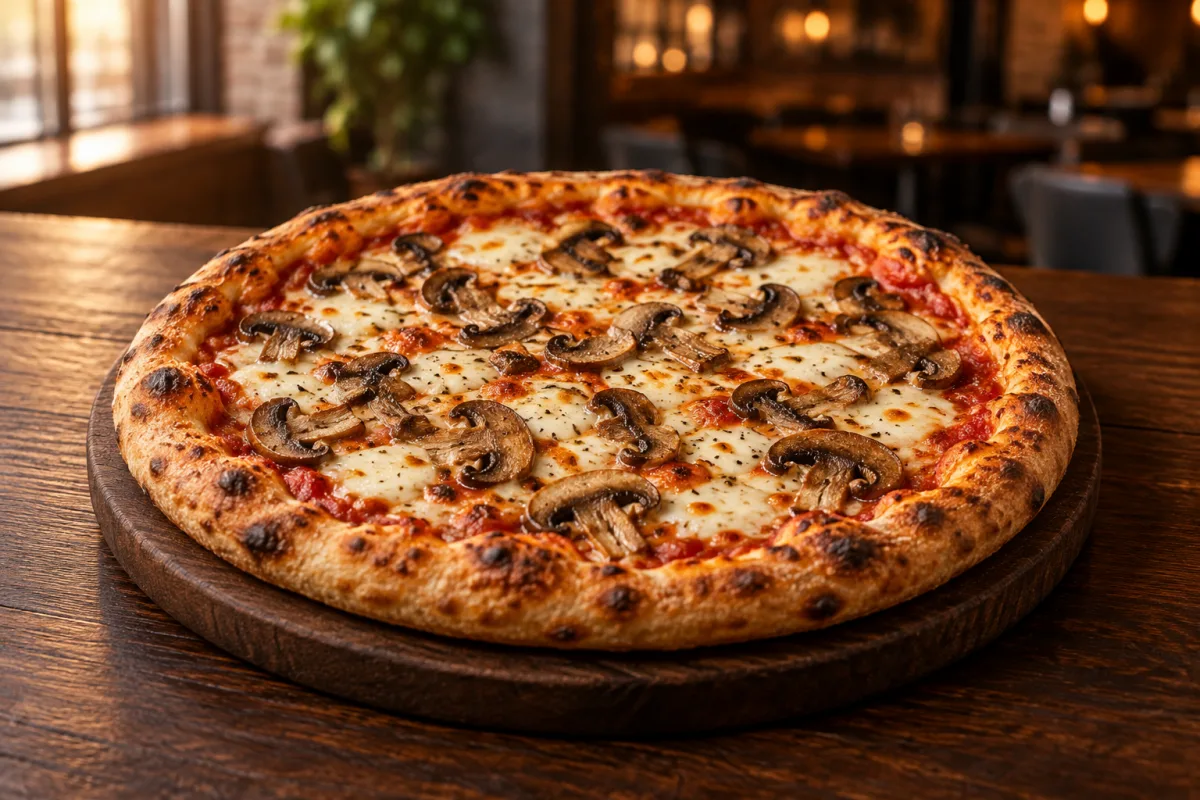 Pizza Funghi (Champignons) bei Aslans Berliner Döner in Nürtingen